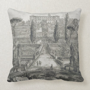Coussin Le d'Este de villa chez Tivoli (gravure)