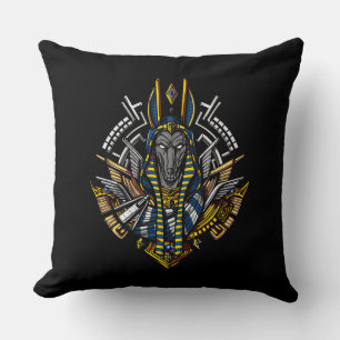 Coussin Le dieu égyptien Anubis Pharaon du loup antique