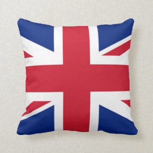 Coussin le double britannique de carreau de drapeau des