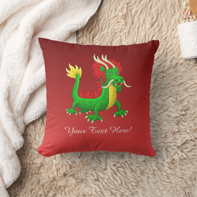 Coussin Le dragon azur incroyable (Couverture)