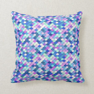 Coussin Le "dragon mesure" - le bleu, l'orchidée et la