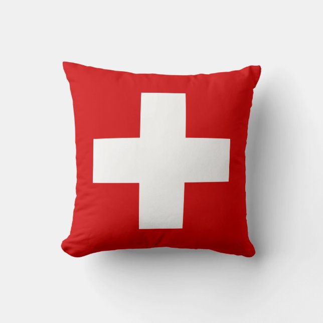 Coussin Le drapeau de la Suisse (Recto)