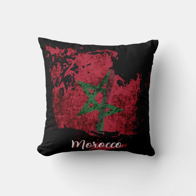 Coussin le drapeau du Maroc (Recto)
