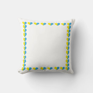 Coussin Le drapeau ukrainien au design simple