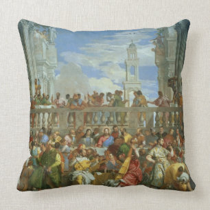 Coussin Le festin de mariage chez Cana, c.1562 (huile sur