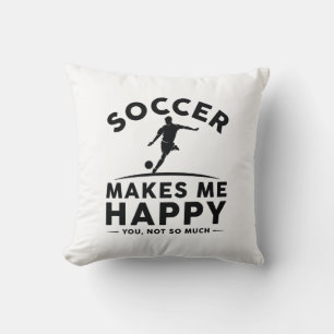 Coussin Le football me rend heureux