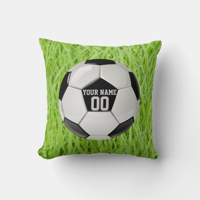 Coussin Le football personnalisé (Recto)