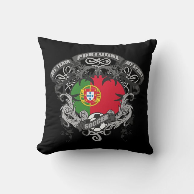 Coussin Le football Portugal (Recto)