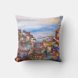 Coussin Le front de mer à Naplesitaly, naples, napoli, vil