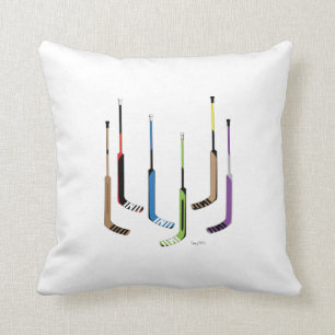 Coussin Le gardien de but colle l'hockey
