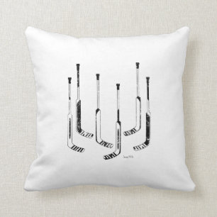 Coussin Le gardien de but colle l'hockey