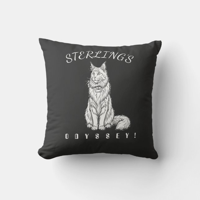 Coussin Le « Géant Gentil » Maine Coon par les amateurs de (Recto)