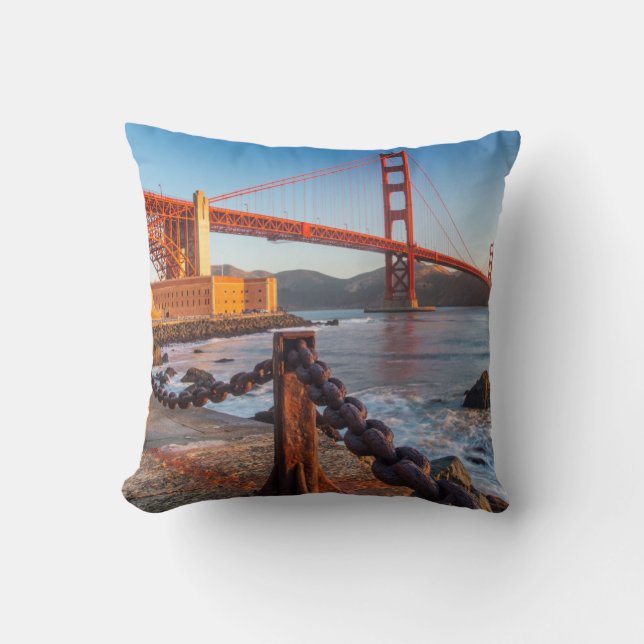Coussin Le Golden Gate Bridge de Fort Point (Recto)