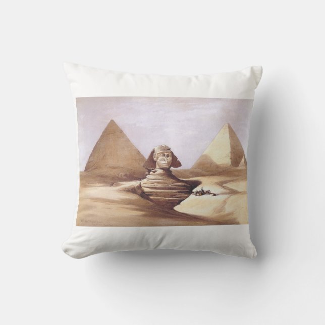 Coussin Le Grand Sphinx, Pyramides de Gizeh (Recto)