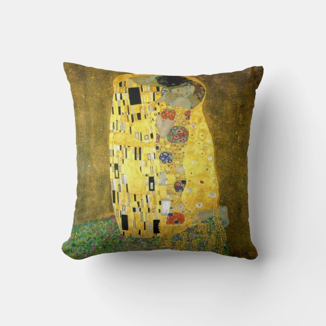 Coussin Le ~ Gustav Klimt de baiser (Recto)