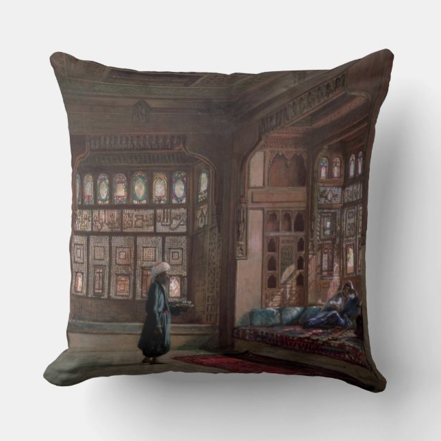 Coussin Le harem de cheik Sadat, le Caire, 1870 (Recto)