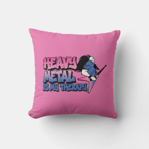 Coussin le heavy metal est ma thérapie