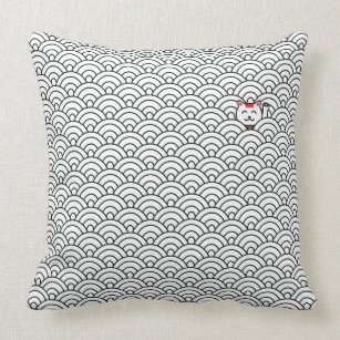 Coussins Chat Japonais Zazzle Fr