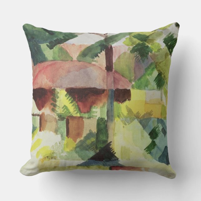 Coussin Le jardin, 1914 (la semaine sur le papier) (Recto)