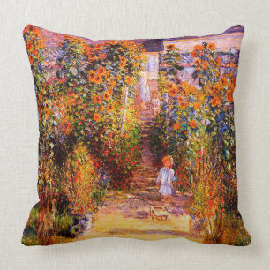 Coussin Le jardin de Claude Monet-Monet à Vétheuil