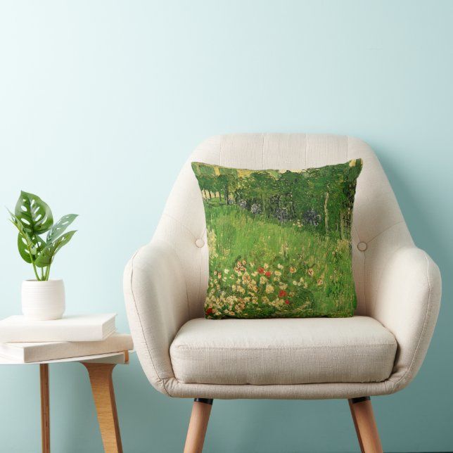 Coussin Le Jardin de Daubigny par Vincent van Gogh, Le Jar (Chaise)