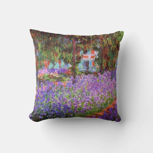 Coussin Le jardin de l'artiste chez Giverny par Monet (Recto)
