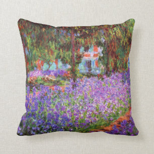 Coussin Le jardin de l'artiste chez Giverny par Monet