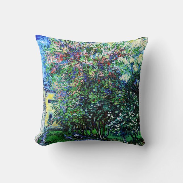 Coussin Le Jardin de l'Asile à Saint-Rémy, Van Gogh (Recto)