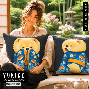 Coussin Le JARDIN de YUKIKO  • Storywear  • Vues avant et 
