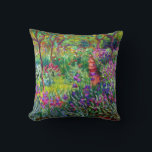 Coussin Le jardin d'Iris de Giverny Monet<br><div class="desc">Le jardin d'Iris de Giverny a été peint par le peintre français de l'impressionnisme Claude Monet en 1900 montrant son intérieur et son jardin pittoresque.</div>