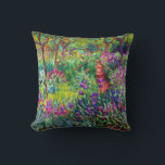 Coussin Le jardin d'Iris de Giverny Monet<br><div class="desc">Le jardin d'Iris de Giverny a été peint par le peintre français de l'impressionnisme Claude Monet en 1900 montrant son intérieur et son jardin pittoresque.</div>
