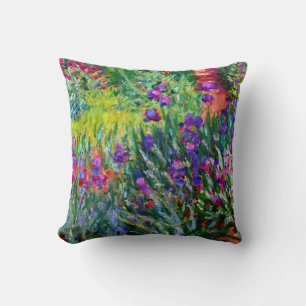 Coussin Le jardin d'iris en beaux-arts de Giverny Claude
