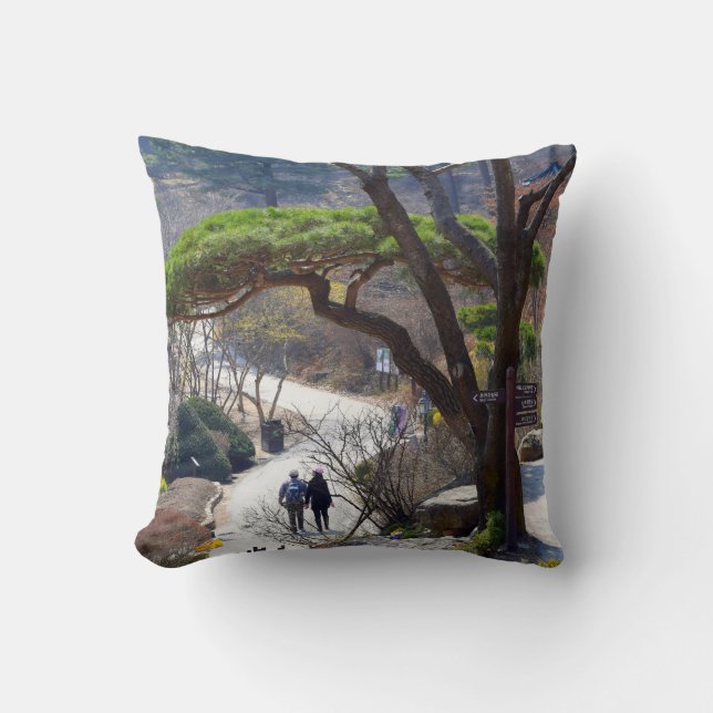 Coussin Le jardin du matin calme (Recto)