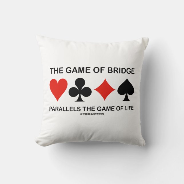 Coussin Le Jeu De Bridge Parallèle Le Jeu De La Vie (Recto)