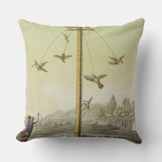 Coussin Le jeu de vol, de 'Le Costume Ancien et moderne (Recto)