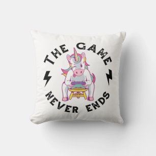Coussin Le jeu n'est jamais fini