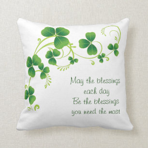 Coussin Le jour Coussin-Mai de St Patrick les bénédictio