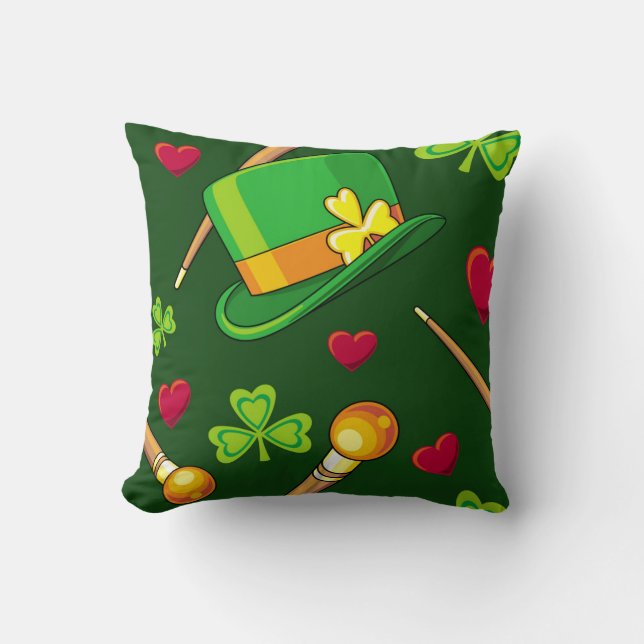 Coussin Le jour de St Patrick heureux ! (Recto)