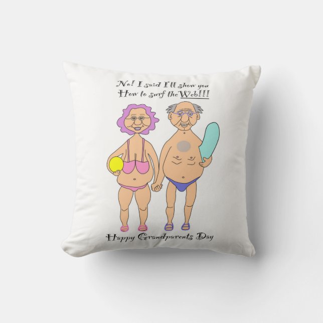 Coussin Le jour des grands-parents (Recto)