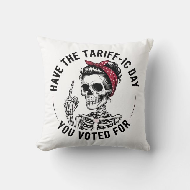 Coussin Le jour du Tarrafic, vous avez voté pour l'anti-Tr (Recto)