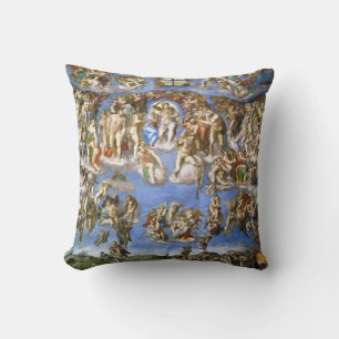 Coussin Le jugement Dernier Fresco par Michel-Ange