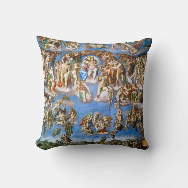 Coussin Le jugement Dernier, Michel-Ange, 1536-1541 (Recto)