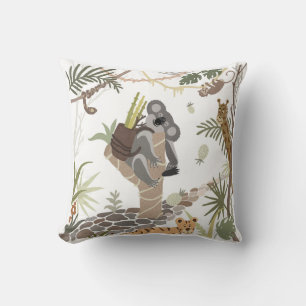 Coussin "Le koala animal tropical"