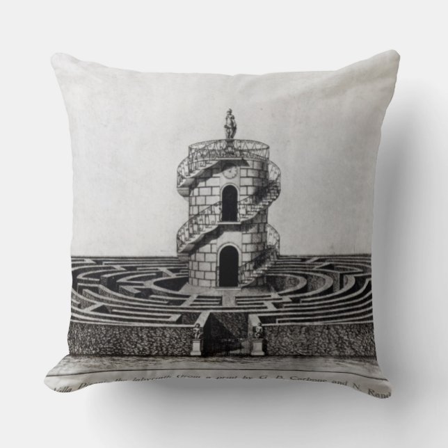 Coussin Le labyrinthe de la villa Pisani chez Stra, après (Recto)