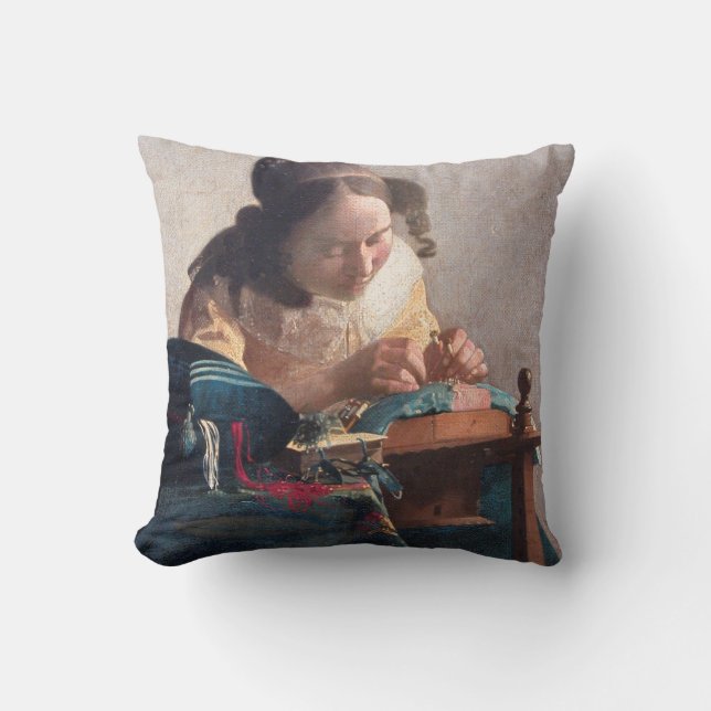 Coussin Le Lacemaker, Johannes Vermeer, 1669-1670 (Recto)