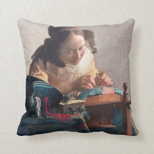 Coussin Le Lacemaker, Johannes Vermeer, 1669-1670