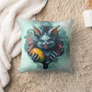 Coussin Le lapin éffrayant de Pâques