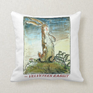 Coussin Le lapin Velveteen par Margery Williams