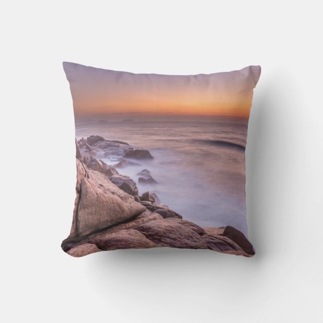 Coussin Le lever de soleil sur la plage Guarda font Embau (Recto)