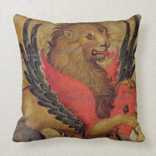 Coussin Le lion de St Mark (huile sur le panneau)